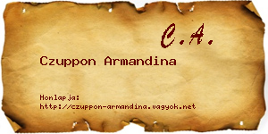 Czuppon Armandina névjegykártya
